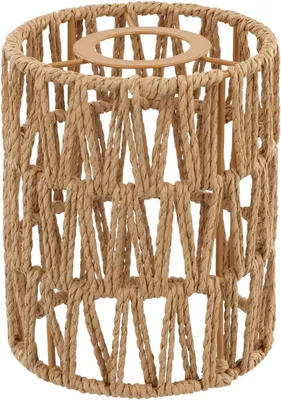 Obrázok produktu pre Stojací lampa s tienidlom z ratanu – boho štýl – vytvára príjemnú atmosféru – prírodný materiál – priemer 12 cm – farba dreva