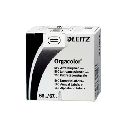Zdjęcie produktu dla Leitz Orgacolor, Biały, Zaokrąglony prostokąt, 30 x 23 mm, 73 x 73 x 30 mm, 10 g