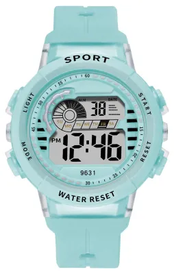 Produktbild von Digitale Kinder-Armbanduhr mit Hintergrundbeleuchtung, für Outdoor, Sport, 5 Bar