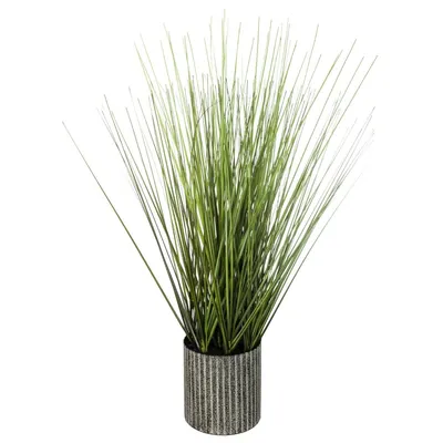 Immagine prodotto di Pianta artificiale GRASS, 45 cm, vaso grigio