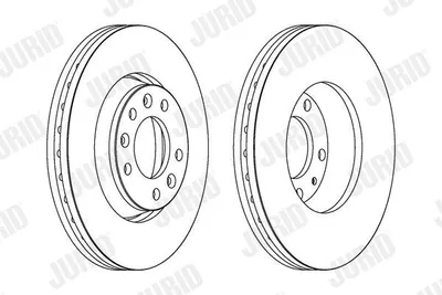 Produktbild von 2x JURID Bremsscheibe 562839JC für FIAT Scudo (270_ 272_) 48 1mm 15 45kg 280mm