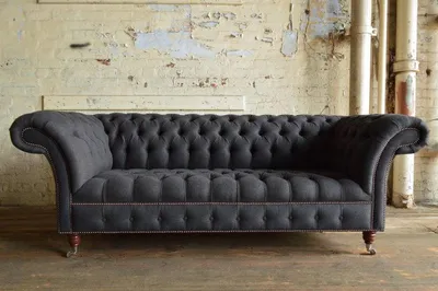 Produktbild von Graue Designer Sofa Couch Polster XXL Textil Leder  3 Sitzer Big Sofas Couchen