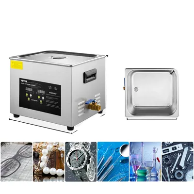 Produktbild von Ultraschallreiniger, 40kHz Reinigungsfrequenz, einstellbare Heizfunktion, 15L