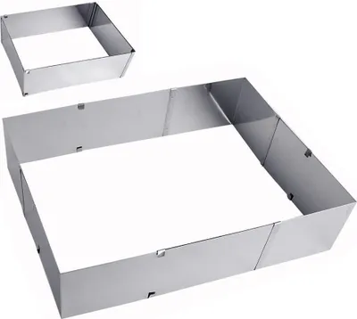 Zdjęcie produktu dla Rama do pieczenia Orion prostokątna regulowana forma do pieczenia elastyczna rama do ciasta