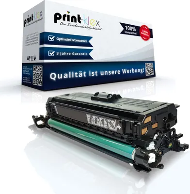 Produktbild von Kompatible Tonerkartusche für HP Color LaserJet CP 3520 Series Color LaserJet CP 3525 Color LaserJet CP 3525 DN Color LaserJet CP 3525 N CE250X Black Schwarz - Office Pro Serie