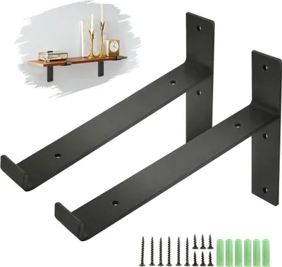 Produktbild von 2pcs Regalhalter Regalhalterung Regalträger Regalwinkel Regalsystem Schwerlast