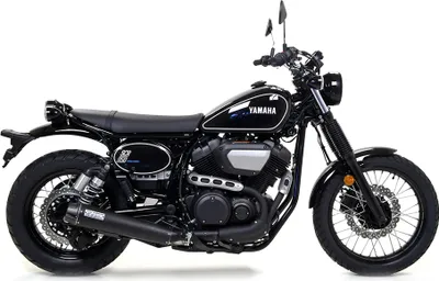 Produktbild von ARROW Auspuff REBEL DARK für Yamaha SCR950 2017-, Edelstahl schwarz (Nur mit ARROW Krümmer)