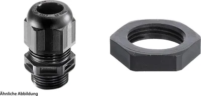 Produktbild von WISKA Verschraubung niedrige Temperatur mit Gegenmutter M20x1,5 Polyamid (PA) Gewindelänge 10,0mm - 1 Stück