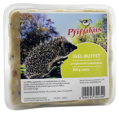 Produktbild von Pfiffikus Igelfutter Insektenfett 300 g