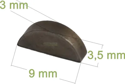 Zdjęcie produktu dla 9 x 3 x 3,5 mm klin do wielu pił łańcuchowych / kos spalinowych, koła zamachowego, koła wentylatora