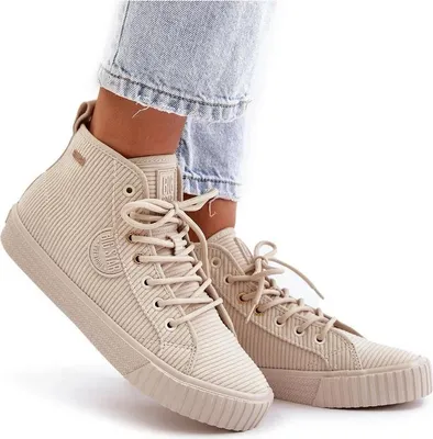 Produktbild von Isolierte Cord-Sneaker Damen Big Star OO274771 Hi-Poly System Beige 40