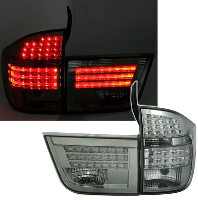 Für BMW X5 E70 2007-2010 LED Rückleuchten Heckleuchten Smoke Klarglas in der Farbe von AD TUNING GmbH & Co. KG