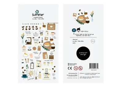 Zdjęcie produktu dla Dekorative Aufkleber Kaffee (Schul- und Schrein)