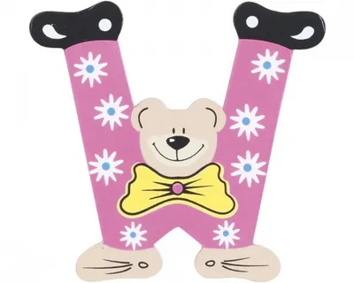 Produktbild von Playshoes buchstabe W Bär Holz 10 cm