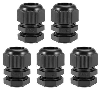 NPT3/4 Kabelverschraubung, 5 Stk., 12-18 mm, wasserdicht, schwarz