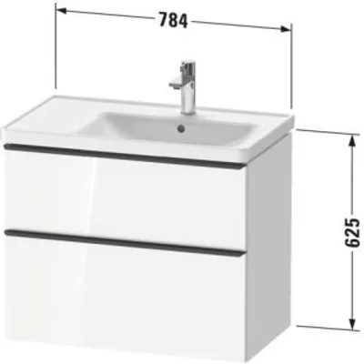 Produktbild von Duravit DE4358034550000 DN WTU WH 784x452x625 Az 1 Ei mr Mt