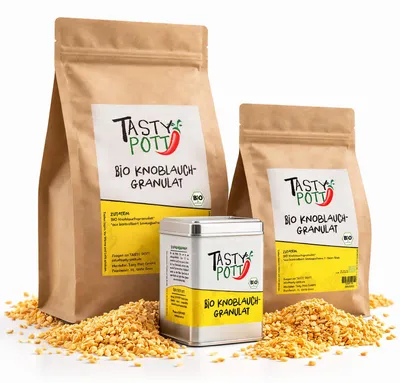 Produktbild von Tasty Pott Knoblauchgranulat - im Beutel - 1000g