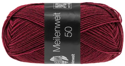Produktbild von Lana Grossa - Meilenweit 4-fach 50g 1423 weinrot