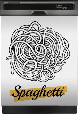 Produktbild von Magnete Dekorative 60x70 cm Küche Magnetmatte Spülmaschine - Italienische Nudeln Pasta