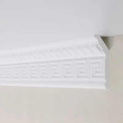 Produktbild von PROVISTON | Stuckleiste | Polystyrol | 37 x 100 x 2000 mm | Weiß | Deckenleiste