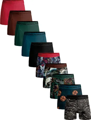 Produktbild von Muchachomalo Herren Boxershorts – 10er Pack – Baumwolle Stretch – Bequeme Unterwäsche – Größe M - U-REMIX1010-19
