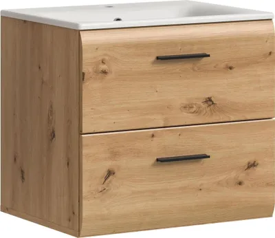 Produktbild von Waschtisch-Set >Ice< in artisan oak - 60x55x46cm (BxHxT)