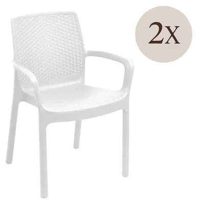 Produktbild von Mattagga - Outdoor-Stuhl, Weiß, 2 Stühle Italy