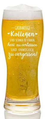 Productafbeelding van Bierglas - Met tekst voor collega's - 15oz