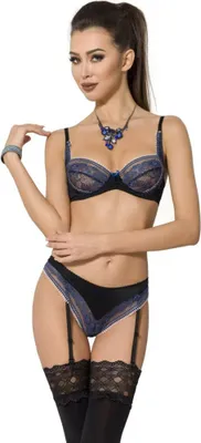 Immagine prodotto di Passion-Exclusiv - PE Gisele Set nero - blu L/XL