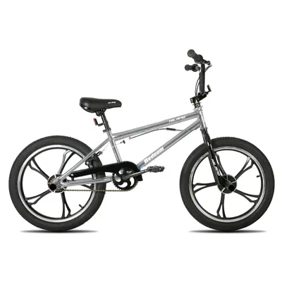 Produktbild von Hiland 20 Zoll 5 Multiple Speichen Kinder BMX Fahrrad für Jungen Mädchen ab 7 8 9 10 Jahre alt, 360 Grad Rotor Freestyle, 4 Pegs Single Speed Kinder