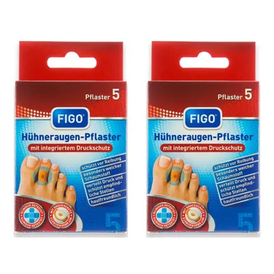 Produktbild von 10 Hühneraugen Pflaster, gepolstert, druckentlastend, Polster Schutz Ringe