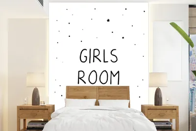Produktbild von MuchoWow® Fototapete für Wohnzimmer oder Schlafzimmer Wandtapete Vinyl Motivtapete Zitate - Mädchenzimmer - Mädchen - Kind - Sprichwörter - 205x280 cm - Wandbild