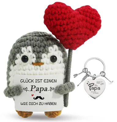 Pinguin-Dekofigur aus Baumwolle, 8 cm, Geschenk für Erwachsene