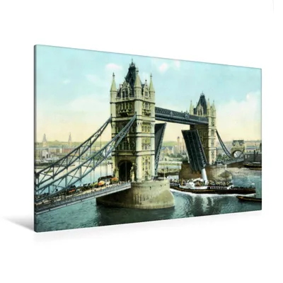 Produktbild von Premium Textil-Leinwand 120x80cm quer Premium Textil-Leinwand 120 cm x 80 cm quer Ein Motiv aus dem Kalender Historisches London von 1888 bis 1918 | Wandbild, HD-Bild auf Keilrahmen, Fertigbild auf hochwertigem Vlies, Leinwanddruck von Jens Siebert