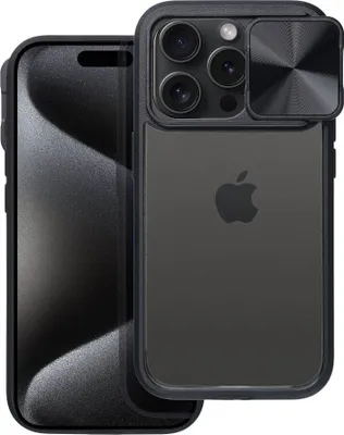Obrázek produktu pro Pouzdro CamSlider na mobilní telefon s ochranou fotoaparátu kompatibilní s iPhone 16 Black
