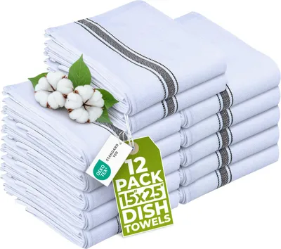 Produktbild von Utopia Towels Geschirrtücher, 38,1 x 63,5 cm, 100% ringgesponnene Baumwolle, sup