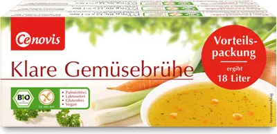 Produktbild von Cenovis Vorteilspack Bio Klare Gemüsebrühe 3x126g