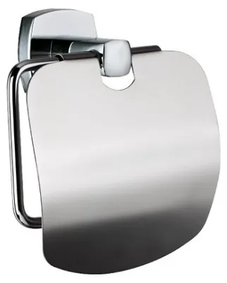 Obrázok produktu pre Držiak na toaletný papier s krytom LUCA, chróm
