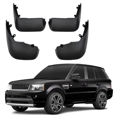 Image de Bavettes Garde-Boue Jeu De 4 Pcs Pour Land Rover Range Rover Sport 2013-2017 4pcs, Lavable, Facile é Assembler, Durable, 2 Avant + 2 Arriére