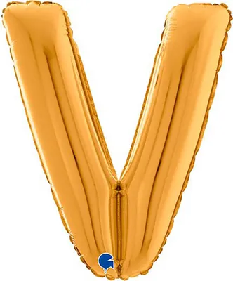 Obrázok produktu pre Obrovský balón s písmenami 26"/66cm | Gold #V