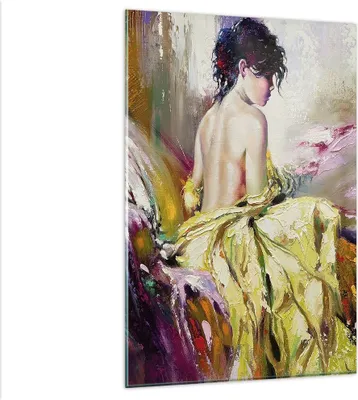 Produktbild von Bilder auf glas - Einteilig - Frau Modell - 80x120cm - Glasbilder - Wandbilder - Bilder - Kunstdruck - zum Aufhängen bereit - Wanddekoration aus Glas - Glas Bilder - Wandbild auf Glas - GPA80x120-3524