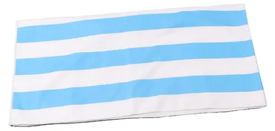 Produktbild von Mikrofaser-Strandtuch mit Streifenmuster, schnelltrocknend, weich, super saugfähig, sandabweisend, 150 x 75 cm, blau