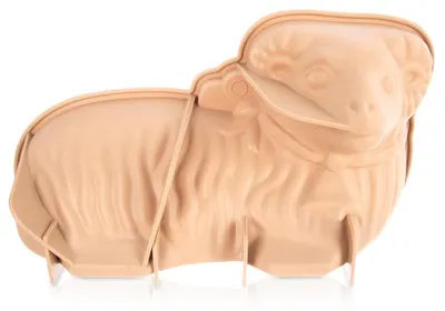 Produktbild von Orion | Osterbackform - 31x17x9 cm - Stabilisiert - Silikon - Motivbackform Osterlamm Beige
