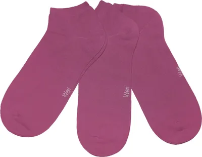 Produktbild von Damen Sneaker Socken 3-er Pack Unifarben Altrosa Größe 39-42 Glatt