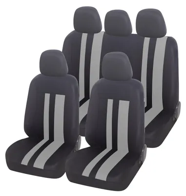 Immagine prodotto di Auto Accessori Lupex - Coprisedili universali LS07 | Colore: grigio | Set per i sedili anteriori