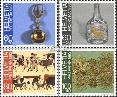 Produktbild von Briefmarken Schweiz 1993 Mi 1502-1505 (kompl.Ausg.) gestempelt Pro Patria