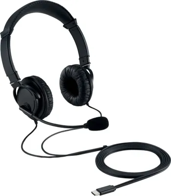 Produktbild von Kensington Hi-Fi USB-C Headphones with Mic - Headset - On-Ear - kabelgebunden - USB-C - Schwarz