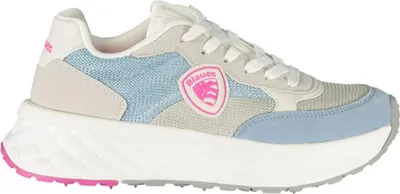 Produktbild von Himmelblauer Damensportschuh mit Schnürsenkeln & Kontrastdetails