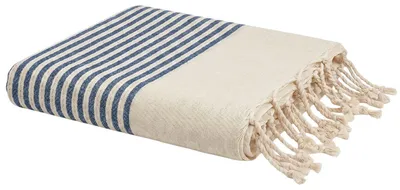 Image de Serviette Zanziba - 100 x 200 cm - Bleu marine | par Reva