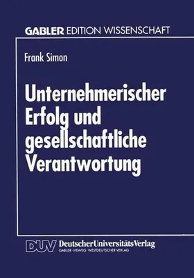 Obrázok produktu pre Unternehmerischer Erfolg und gesellschaftliche Verantwortung